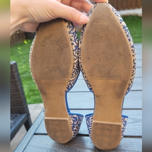 Women's Restricted, D’Orsay Glory Blue Flat blue and tan 6.5 - Picture 14 of 17